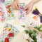 6-Set Flower Cross Stitch Bookmark Kit – Beginner-Friendly DIY Stamped Embroidery Kit with Felt Backing, Thread & Instructions for Adults